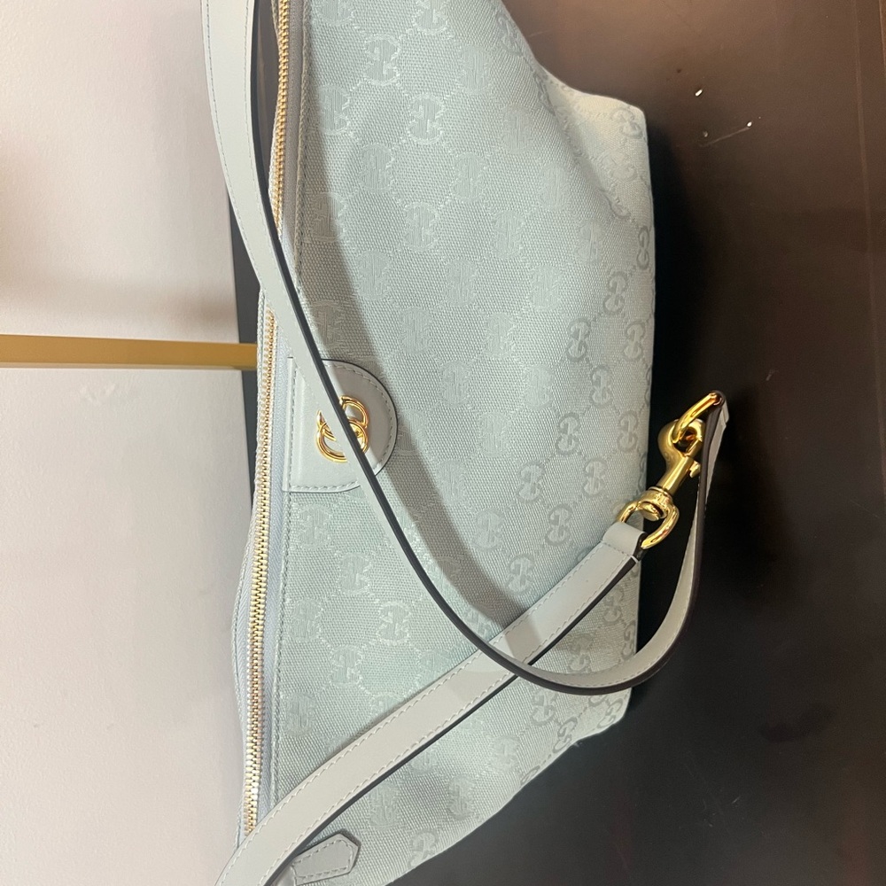 Gucci Vanity top handle bag in icey blue NWT - Picture 7 of 8